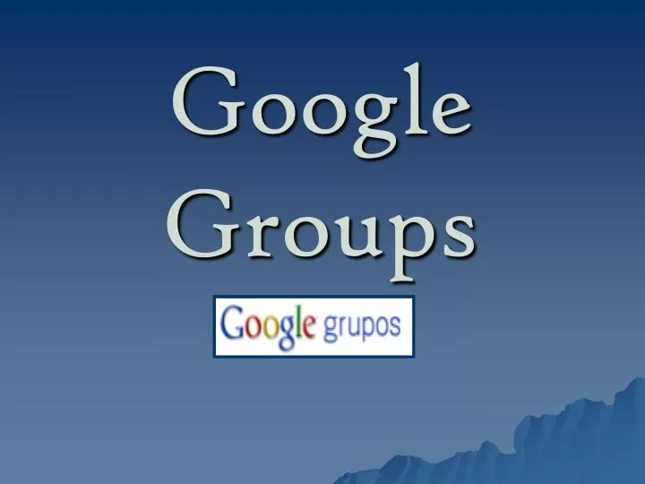 google groups