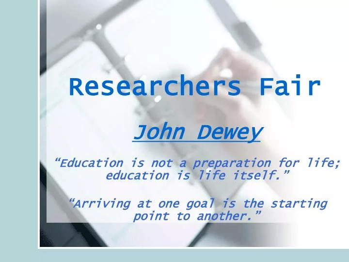 researchers fair
