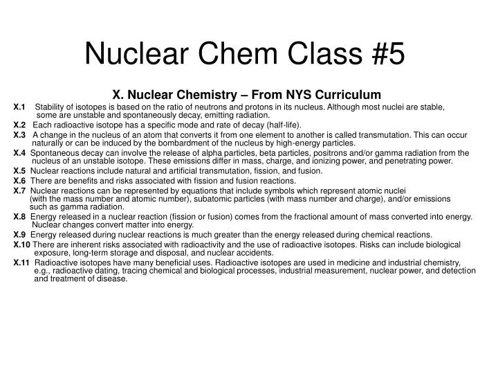 nuclear chem class 5