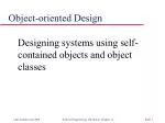 Object-oriented Design - slide 1