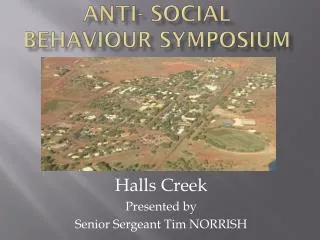 Anti- Social Behaviour Symposium