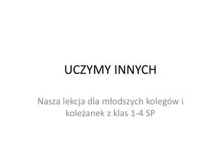 uczymy innych