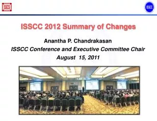 ISSCC 2012 Summary of Changes