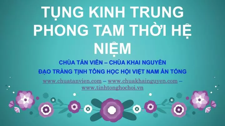 t ng kinh trung phong tam th i h ni m