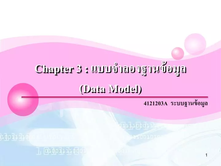 chapter 3 data model