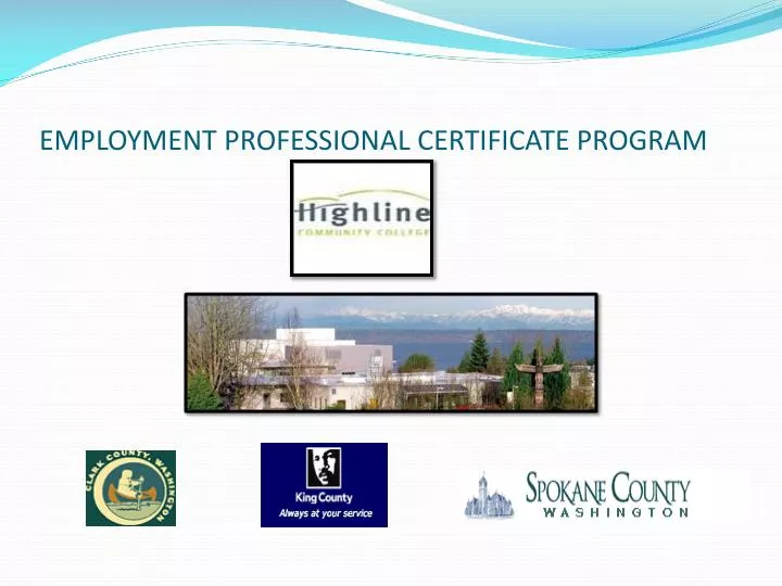 employment professional certificate program