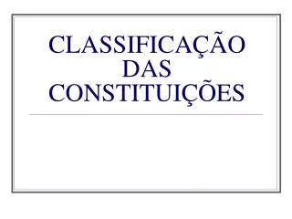 classifica o das constitui es