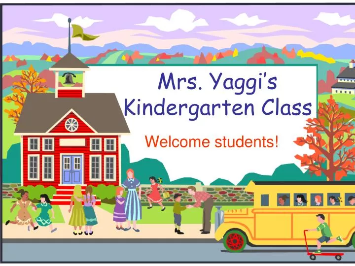 mrs yaggi s kindergarten class