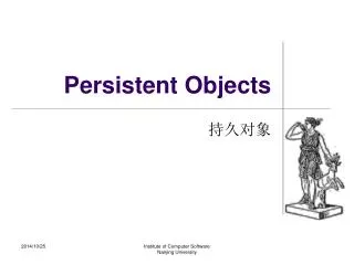Persistent Objects