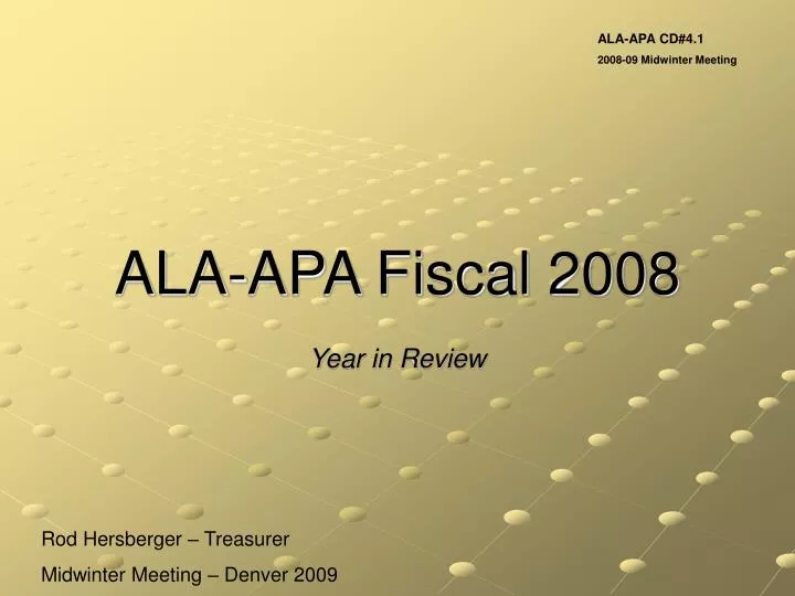 ala apa fiscal 2008