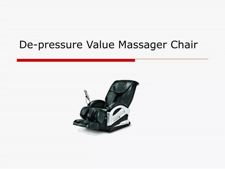 de pressure value massager chair