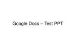 Google Docs – Test PPT - slide 1