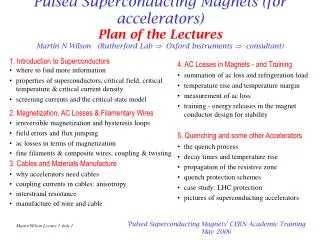 1. Introduction to Superconductors where to find more information