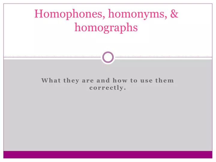 homophones homonyms homographs