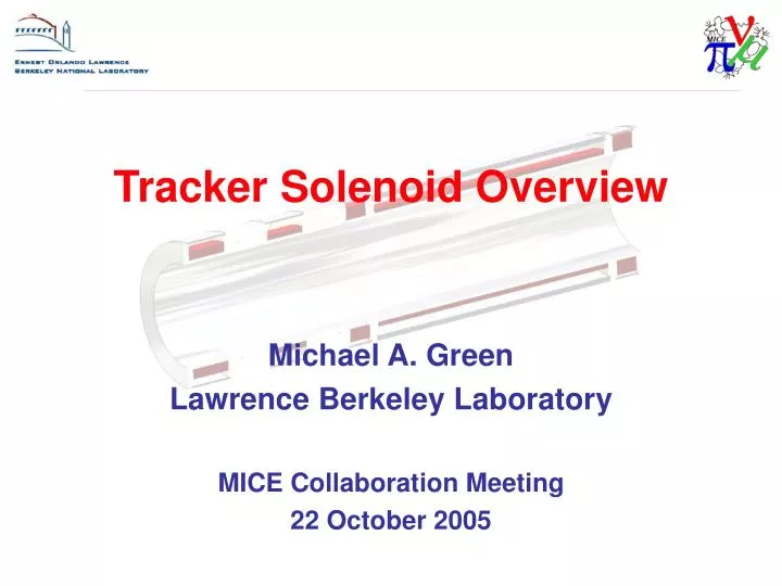 tracker solenoid overview