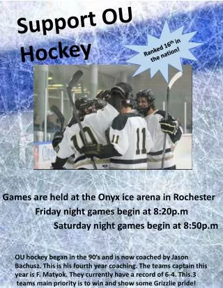 Support OU Hockey