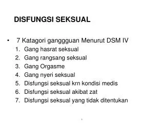 disfungsi seksual