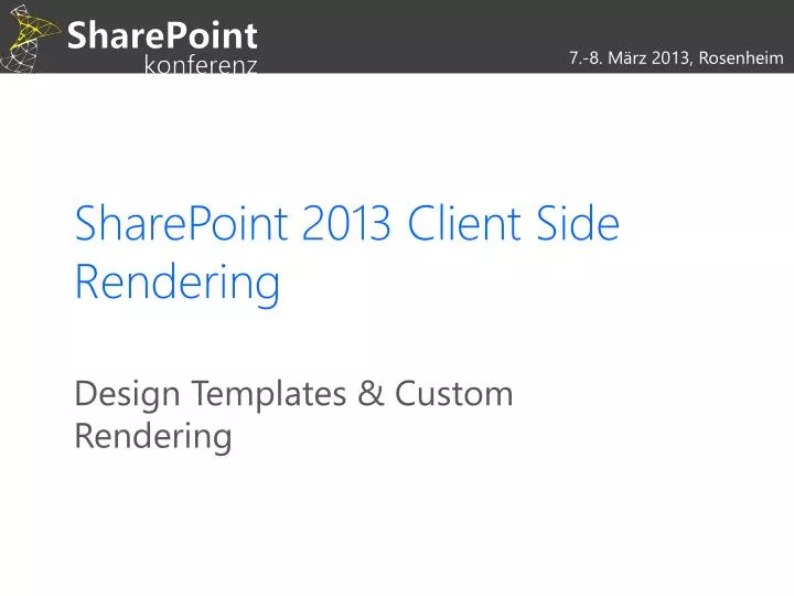 sharepoint 2013 client side rendering