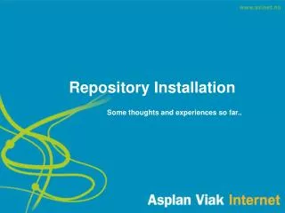 Repository Installation