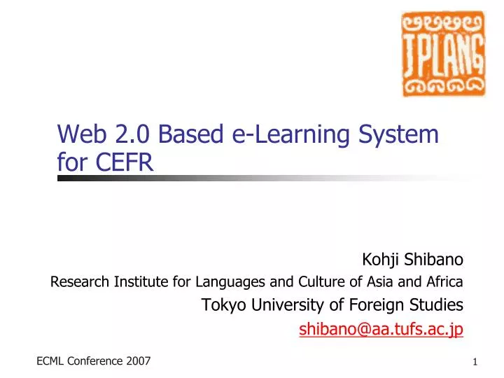 web 2 0 based e learning system for cefr