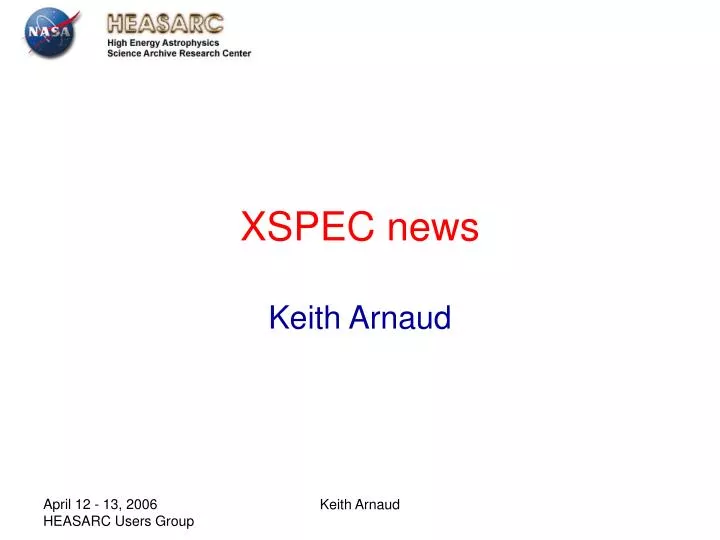 xspec news