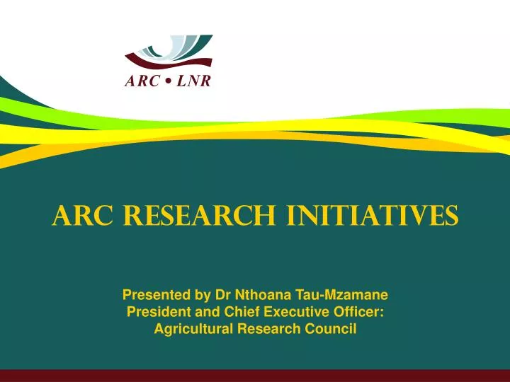 arc research initiatives