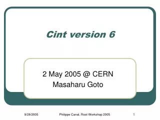 Cint version 6