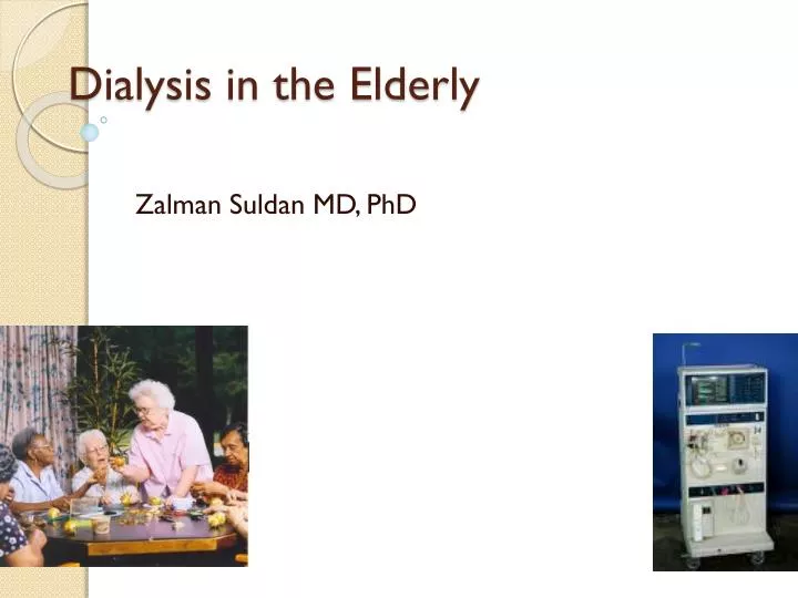 dialysis in the elderly