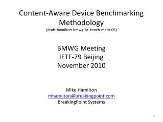 Content-Aware Device Benchmarking Methodology (draft-hamilton-bmwg-ca-bench-meth-05)