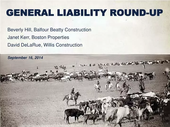 general liability round up