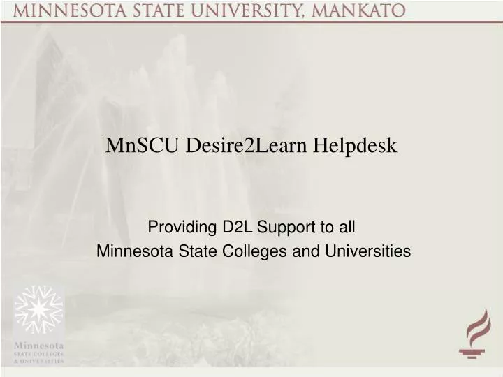mnscu desire2learn helpdesk