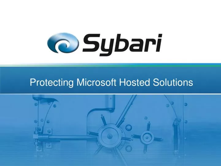 protecting microsoft hosted solutions