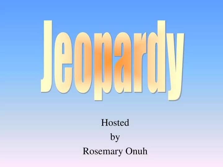 hosted by rosemary onuh