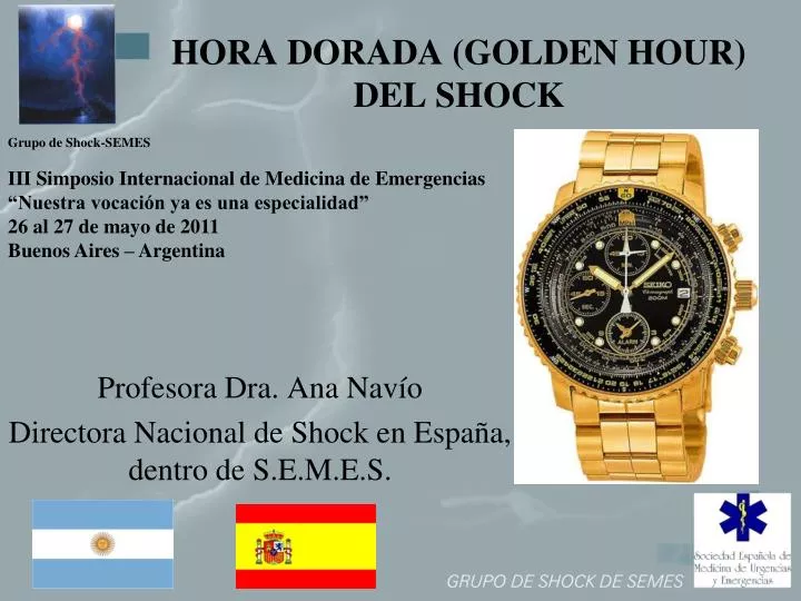 hora dorada golden hour del shock