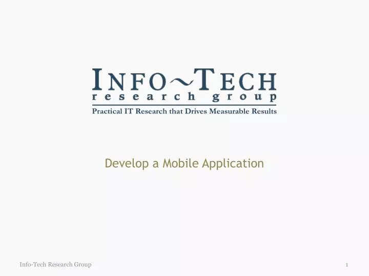 develop a mobile application