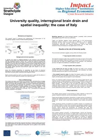 University quality, interregional brain drain and spatial inequality: the case of Italy