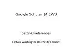 Enhancing Google Scholar Experience for Eastern Washington University - slide 1