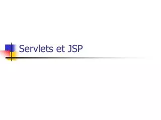 servlets et jsp