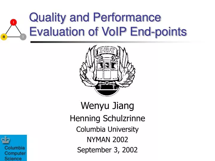 quality and performance evaluation of voip end points