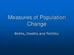 Measures of Population Change