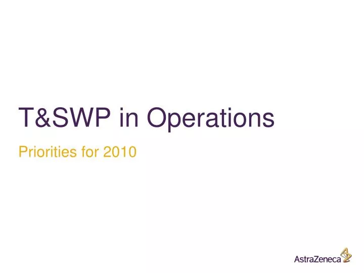 t swp in operations