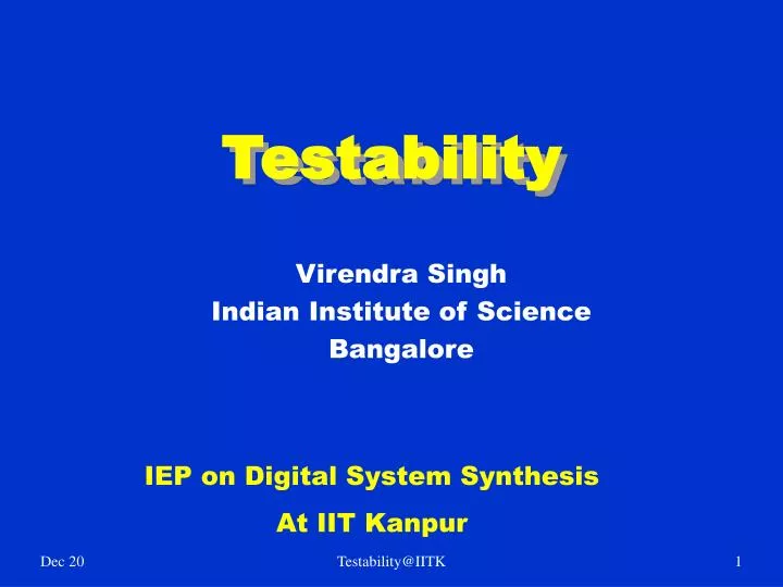 testability