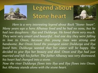Legend about Stone heart