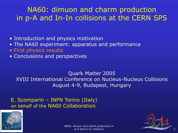 na60 dimuon and charm production in p a and in in collisions at the cern sps
