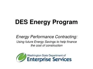 DES Energy Program