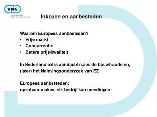 inkopen en aanbesteden
