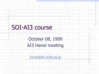 SOI-AI3 course