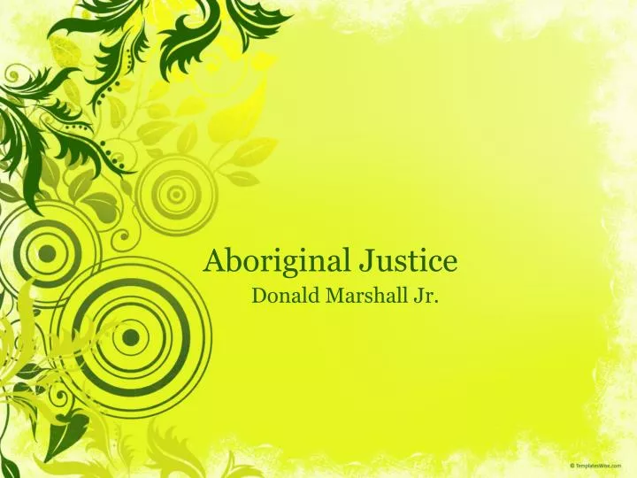 aboriginal justice