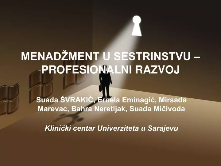 menad ment u sestrinstvu profesionalni razvoj