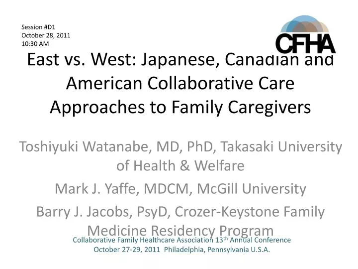 east vs west japanese canadian and american collaborative care approaches to family caregivers